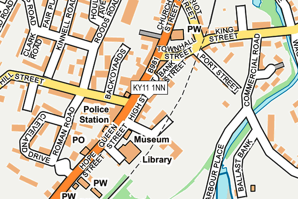 KY11 1NN map - OS OpenMap – Local (Ordnance Survey)
