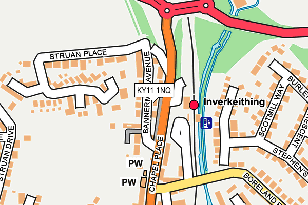 KY11 1NQ map - OS OpenMap – Local (Ordnance Survey)