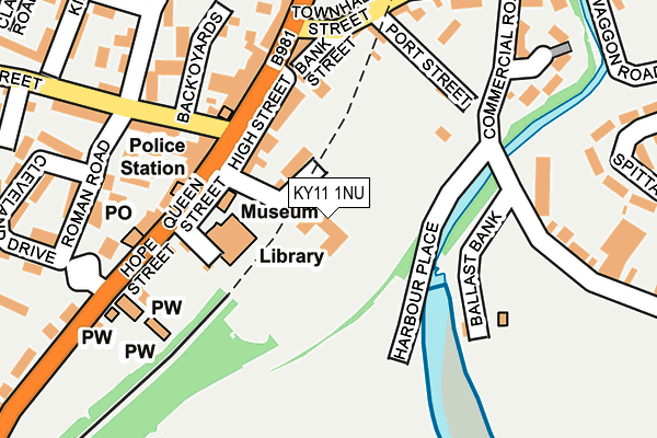 KY11 1NU map - OS OpenMap – Local (Ordnance Survey)