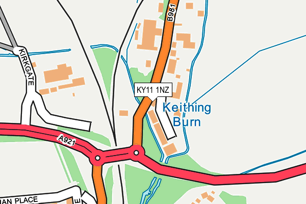 KY11 1NZ map - OS OpenMap – Local (Ordnance Survey)