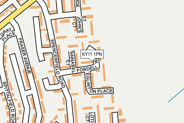 KY11 1PN map - OS OpenMap – Local (Ordnance Survey)