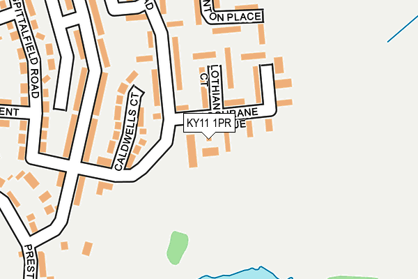 KY11 1PR map - OS OpenMap – Local (Ordnance Survey)