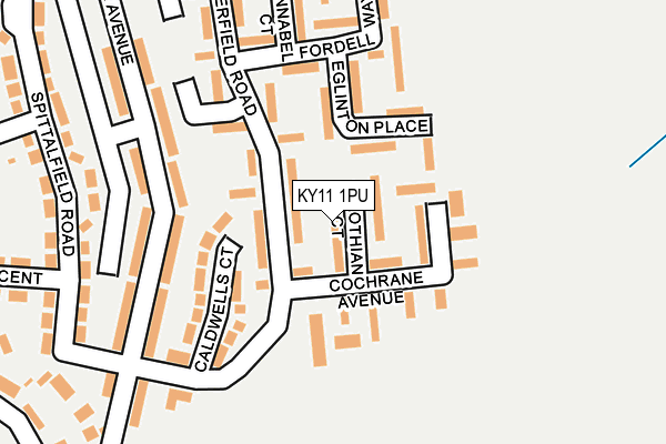 KY11 1PU map - OS OpenMap – Local (Ordnance Survey)