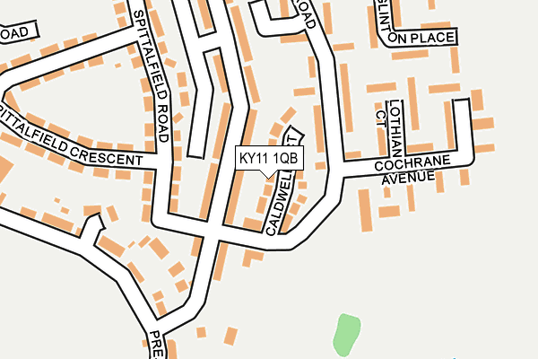 KY11 1QB map - OS OpenMap – Local (Ordnance Survey)