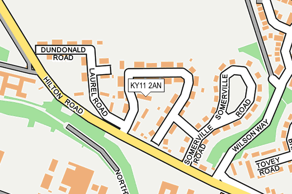 Map of INVERESK INDUSTRIAL T.A.A. LTD. at local scale