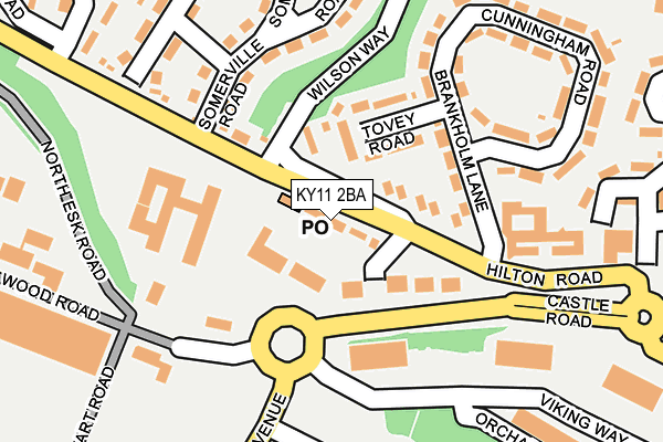 KY11 2BA map - OS OpenMap – Local (Ordnance Survey)