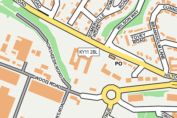 KY11 2BL map - OS OpenMap – Local (Ordnance Survey)