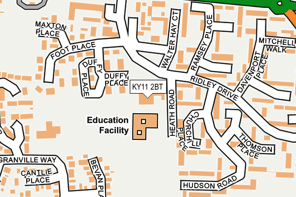 KY11 2BT map - OS OpenMap – Local (Ordnance Survey)