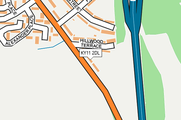 KY11 2DL map - OS OpenMap – Local (Ordnance Survey)