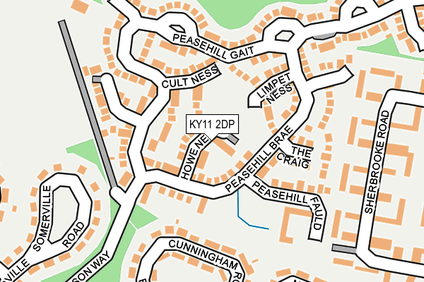 KY11 2DP map - OS OpenMap – Local (Ordnance Survey)