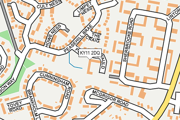 KY11 2DQ map - OS OpenMap – Local (Ordnance Survey)