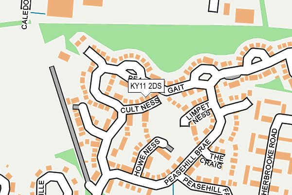 KY11 2DS map - OS OpenMap – Local (Ordnance Survey)