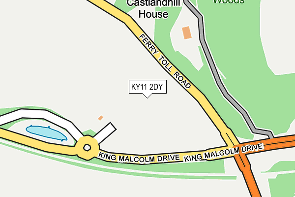 KY11 2DY map - OS OpenMap – Local (Ordnance Survey)