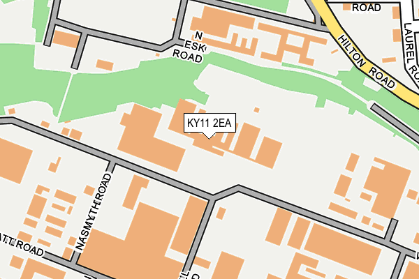 KY11 2EA map - OS OpenMap – Local (Ordnance Survey)