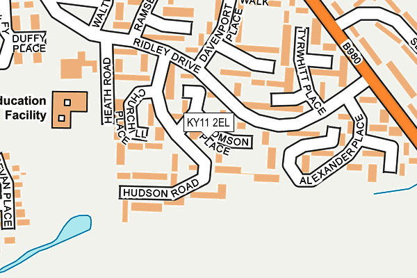 KY11 2EL map - OS OpenMap – Local (Ordnance Survey)