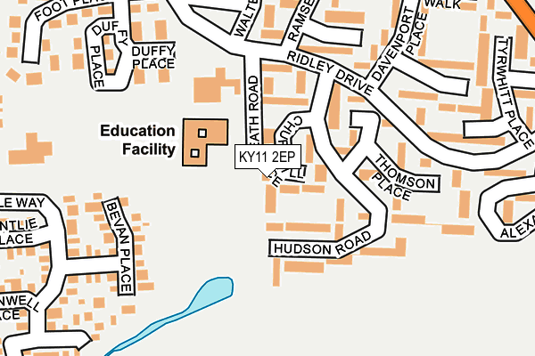 KY11 2EP map - OS OpenMap – Local (Ordnance Survey)