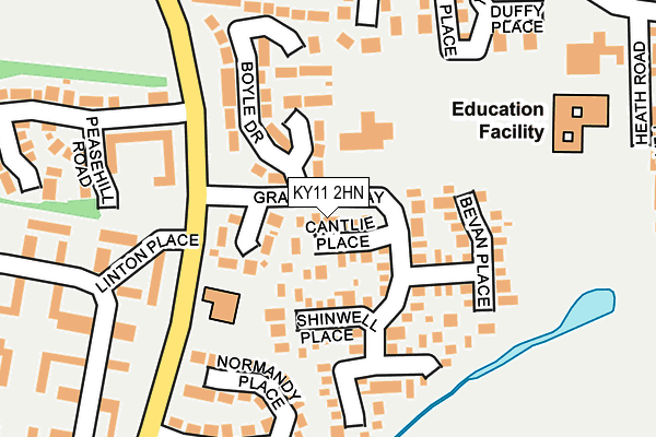 KY11 2HN map - OS OpenMap – Local (Ordnance Survey)