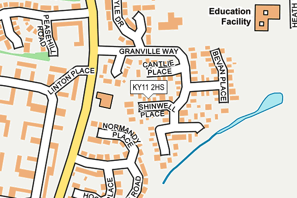 KY11 2HS map - OS OpenMap – Local (Ordnance Survey)