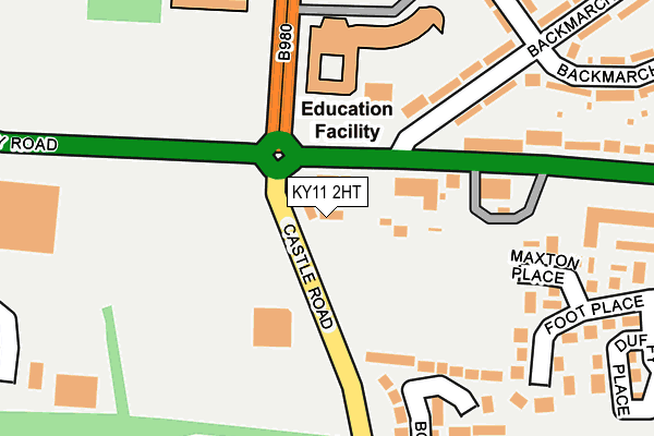 KY11 2HT map - OS OpenMap – Local (Ordnance Survey)