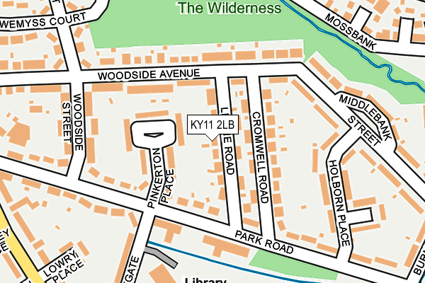 KY11 2LB map - OS OpenMap – Local (Ordnance Survey)