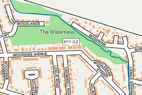 KY11 2LE map - OS OpenMap – Local (Ordnance Survey)