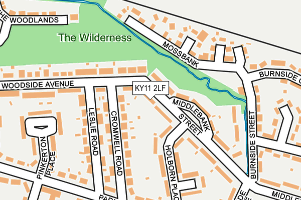 KY11 2LF map - OS OpenMap – Local (Ordnance Survey)