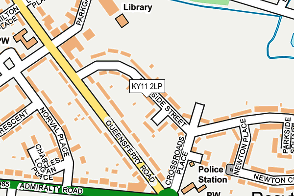 KY11 2LP map - OS OpenMap – Local (Ordnance Survey)