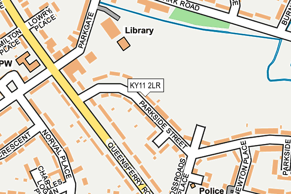 KY11 2LR map - OS OpenMap – Local (Ordnance Survey)