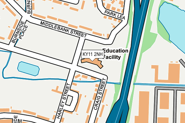KY11 2NH map - OS OpenMap – Local (Ordnance Survey)