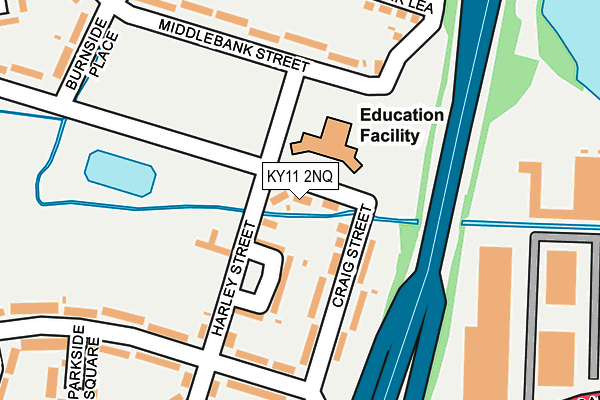 KY11 2NQ map - OS OpenMap – Local (Ordnance Survey)