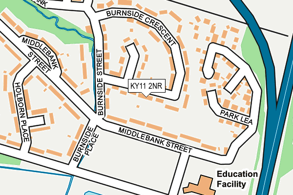 KY11 2NR map - OS OpenMap – Local (Ordnance Survey)