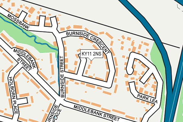 KY11 2NS map - OS OpenMap – Local (Ordnance Survey)