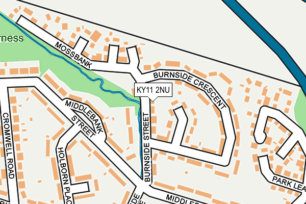 KY11 2NU map - OS OpenMap – Local (Ordnance Survey)