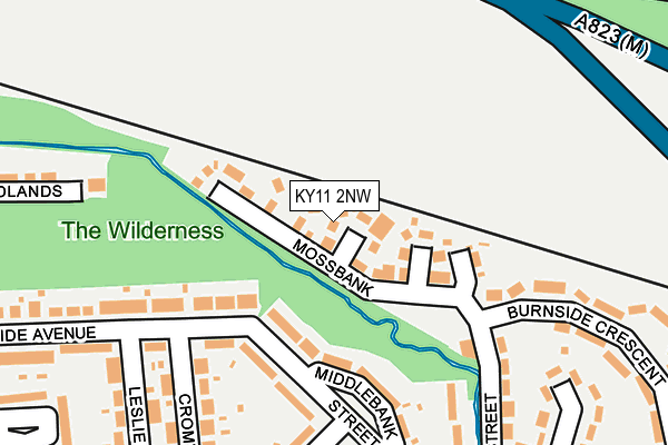 KY11 2NW map - OS OpenMap – Local (Ordnance Survey)