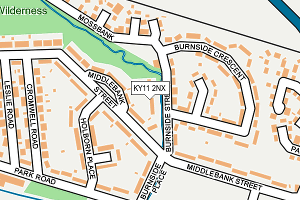 KY11 2NX map - OS OpenMap – Local (Ordnance Survey)