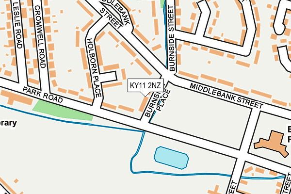 KY11 2NZ map - OS OpenMap – Local (Ordnance Survey)