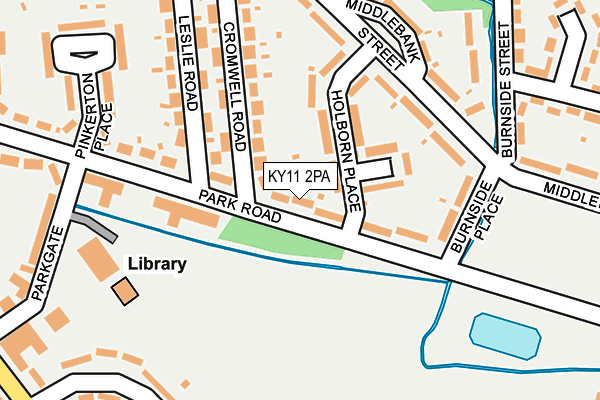KY11 2PA map - OS OpenMap – Local (Ordnance Survey)