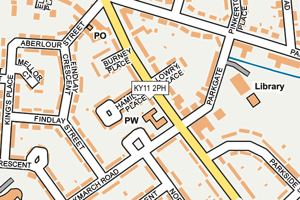 KY11 2PH map - OS OpenMap – Local (Ordnance Survey)