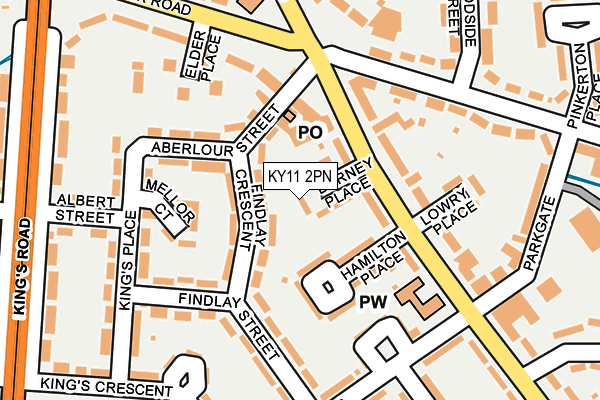 KY11 2PN map - OS OpenMap – Local (Ordnance Survey)