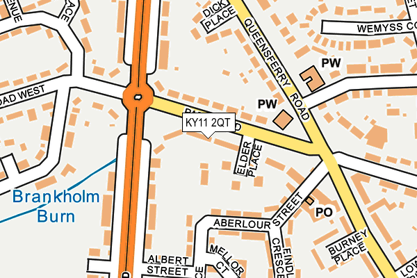 KY11 2QT map - OS OpenMap – Local (Ordnance Survey)