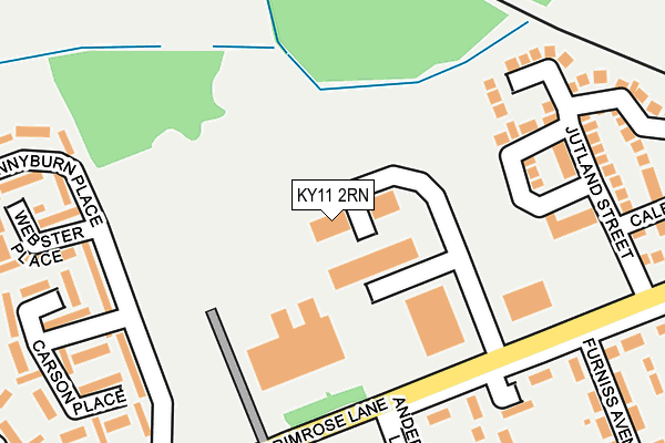 KY11 2RN map - OS OpenMap – Local (Ordnance Survey)