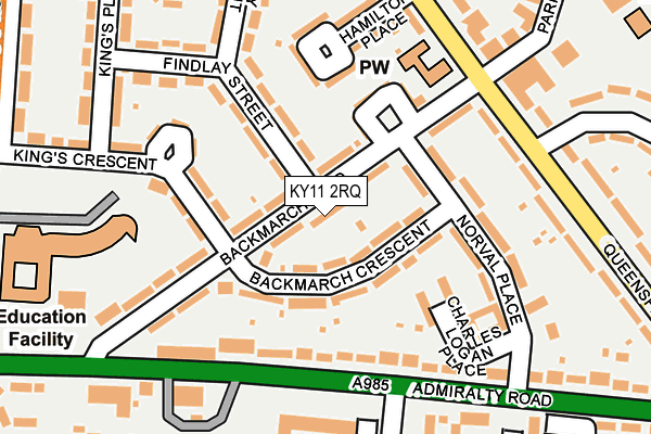 KY11 2RQ map - OS OpenMap – Local (Ordnance Survey)