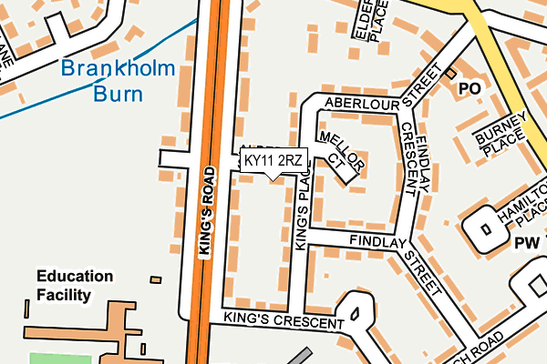 KY11 2RZ map - OS OpenMap – Local (Ordnance Survey)