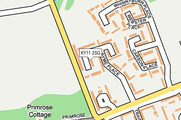 KY11 2SG map - OS OpenMap – Local (Ordnance Survey)