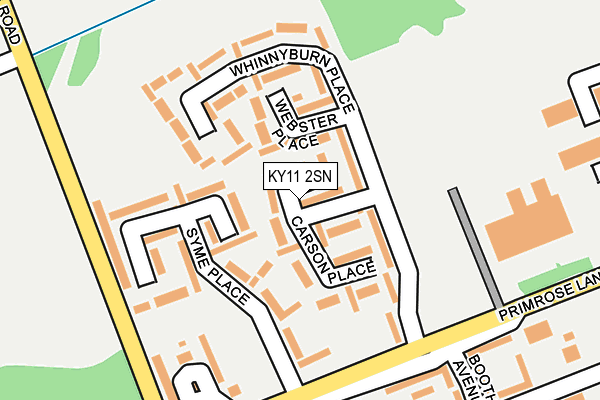 KY11 2SN map - OS OpenMap – Local (Ordnance Survey)