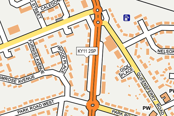 KY11 2SP map - OS OpenMap – Local (Ordnance Survey)