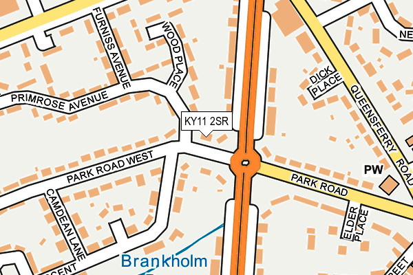 KY11 2SR map - OS OpenMap – Local (Ordnance Survey)