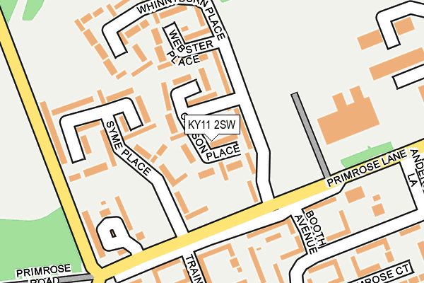 KY11 2SW map - OS OpenMap – Local (Ordnance Survey)