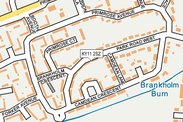 KY11 2SZ map - OS OpenMap – Local (Ordnance Survey)