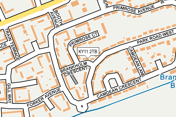KY11 2TB map - OS OpenMap – Local (Ordnance Survey)